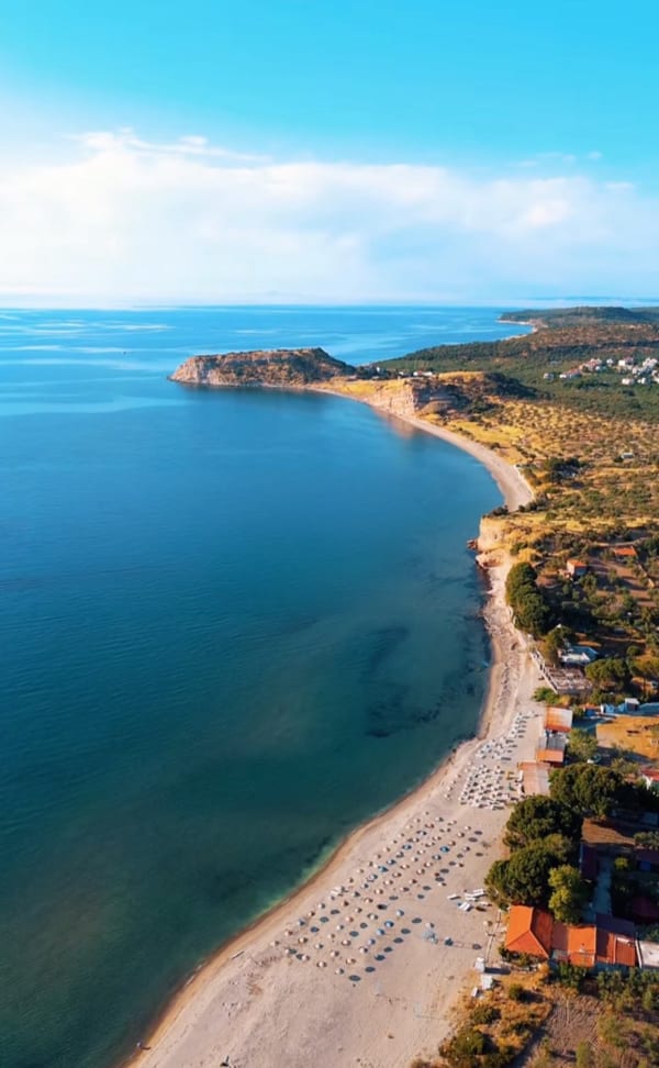 Akliman Plajı — Assos gezilecek yer, Babakale